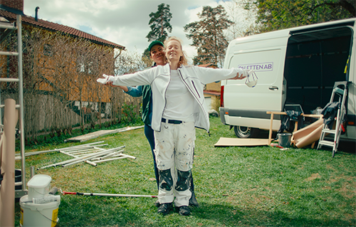 Håndverker med Fortum som partner